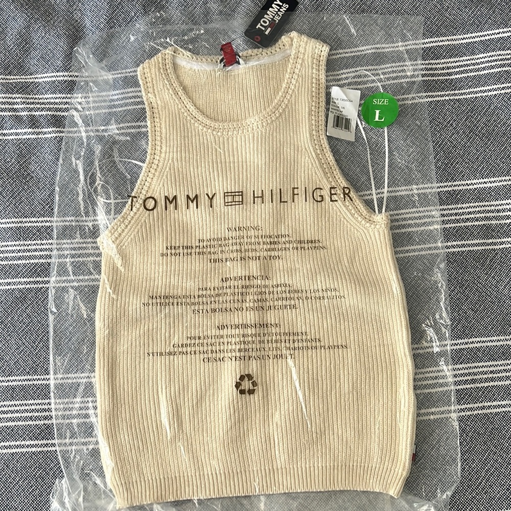 Tommy Jeans sleeveless sweater size L